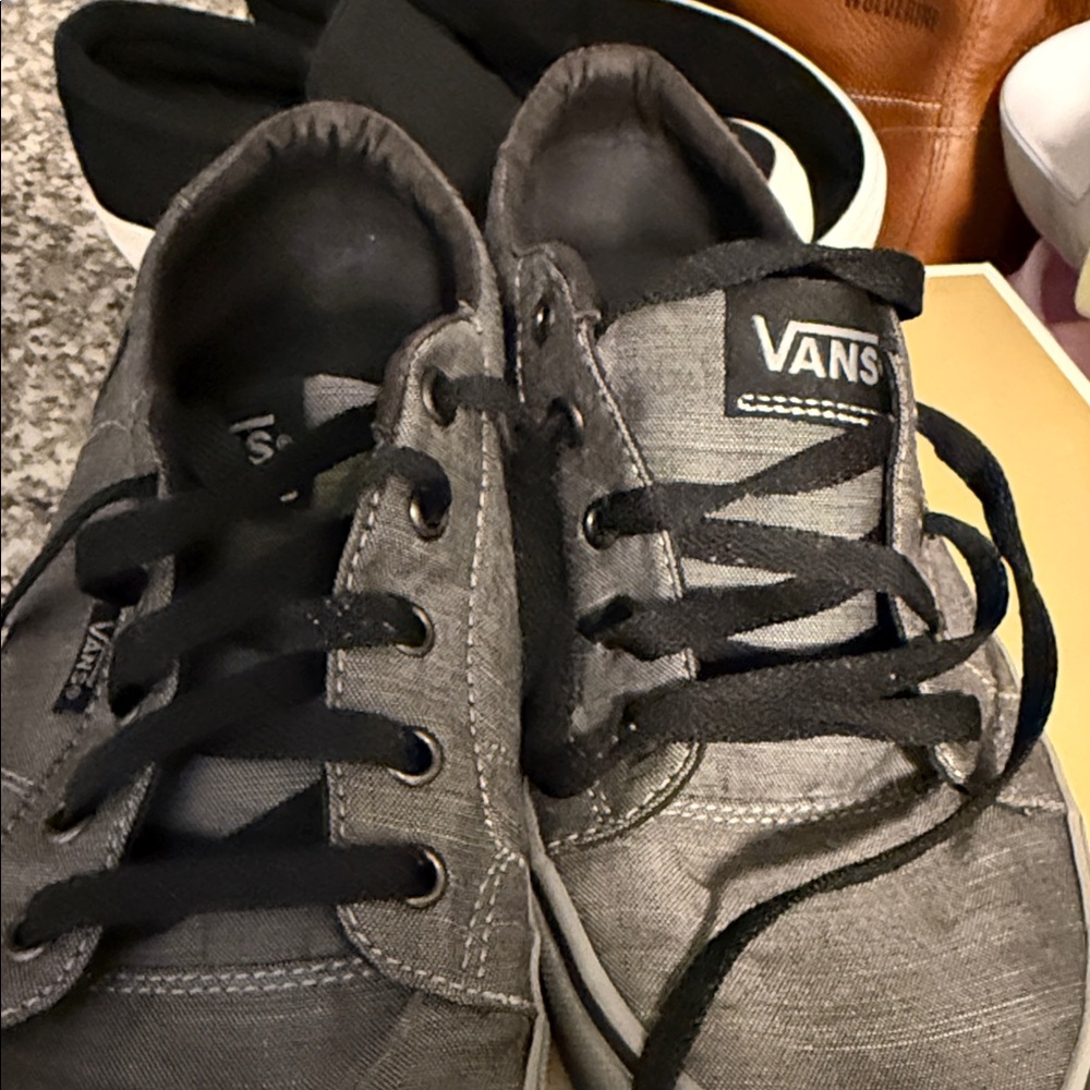 Vans Men's Black and Gray Sneakers